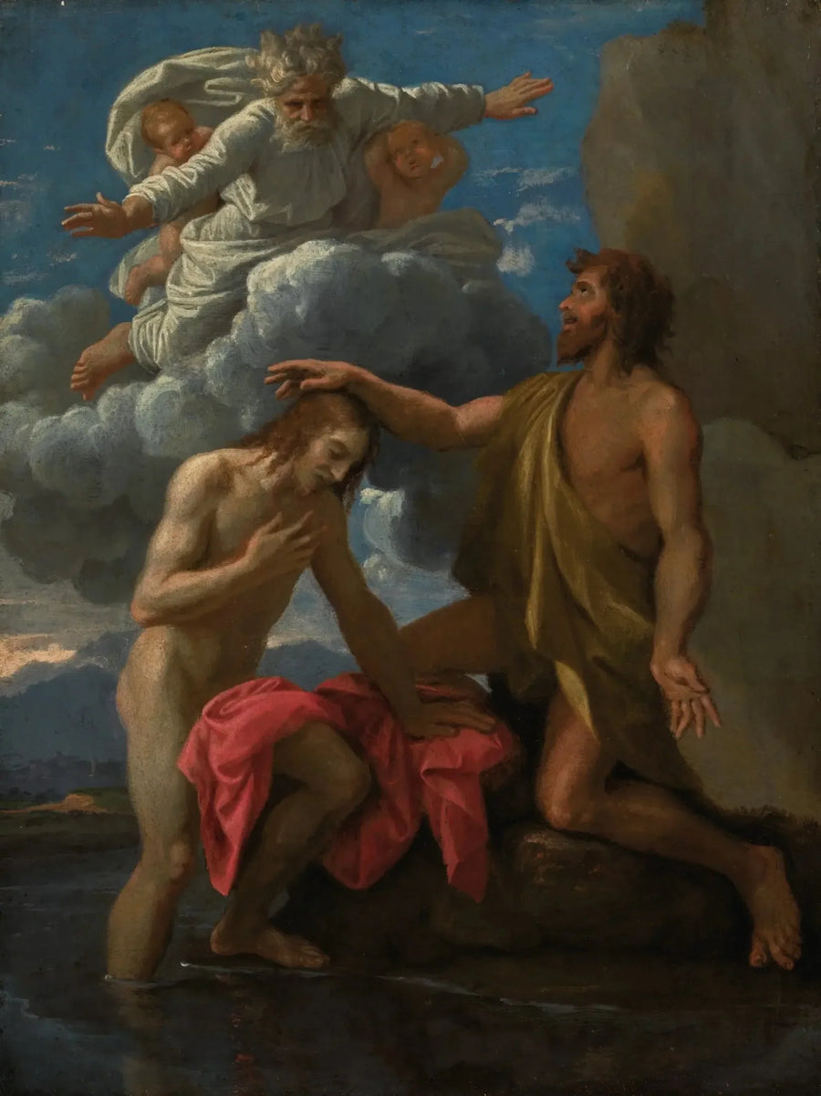 Dåpen av Kristus - Nicolas Poussin