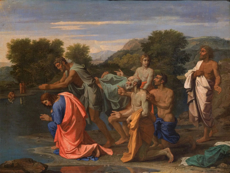 Dåpen av Kristus - Nicolas Poussin