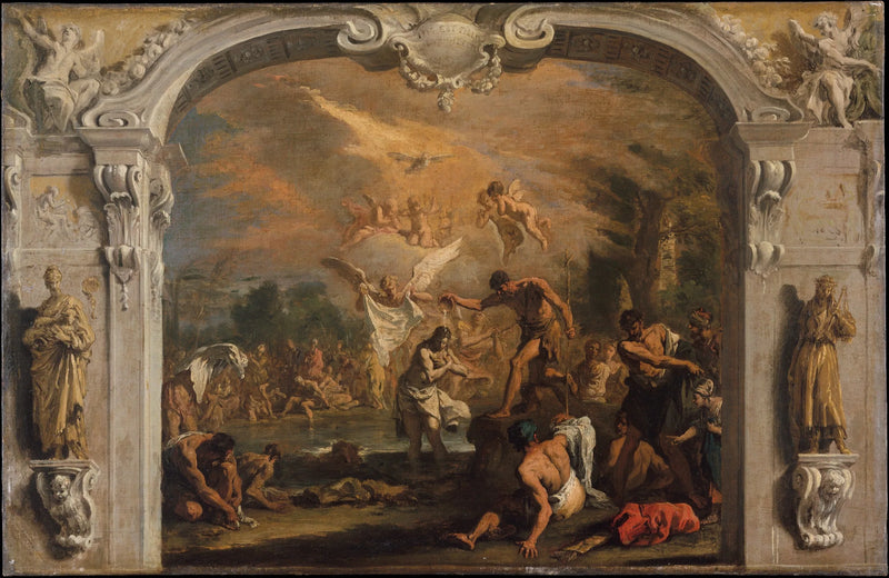 Døpelsen av Kristus - Sebastiano Ricci