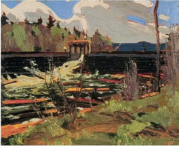 Teppebrettet ved innsjøen Tea - Tom Thomson

Source:
Le barrage du lac Tea - Tom Thomson