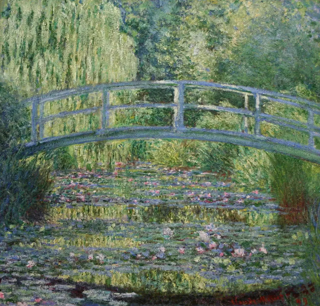 Le Bassin aux Nymphéas, harmonie verte - Claude Monet image 1 copie de tableau peinte à la main