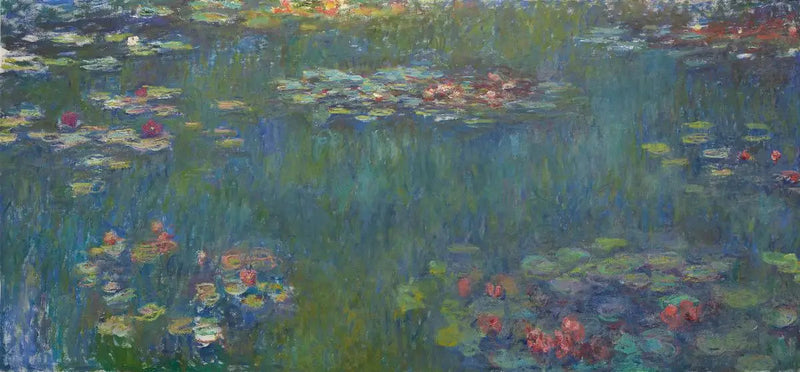 Nymfebasseng, grønne refleksjoner - Claude Monet