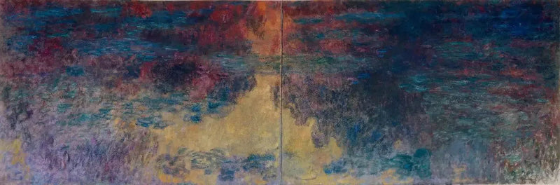 Nymfebasseng om kvelden - Claude Monet