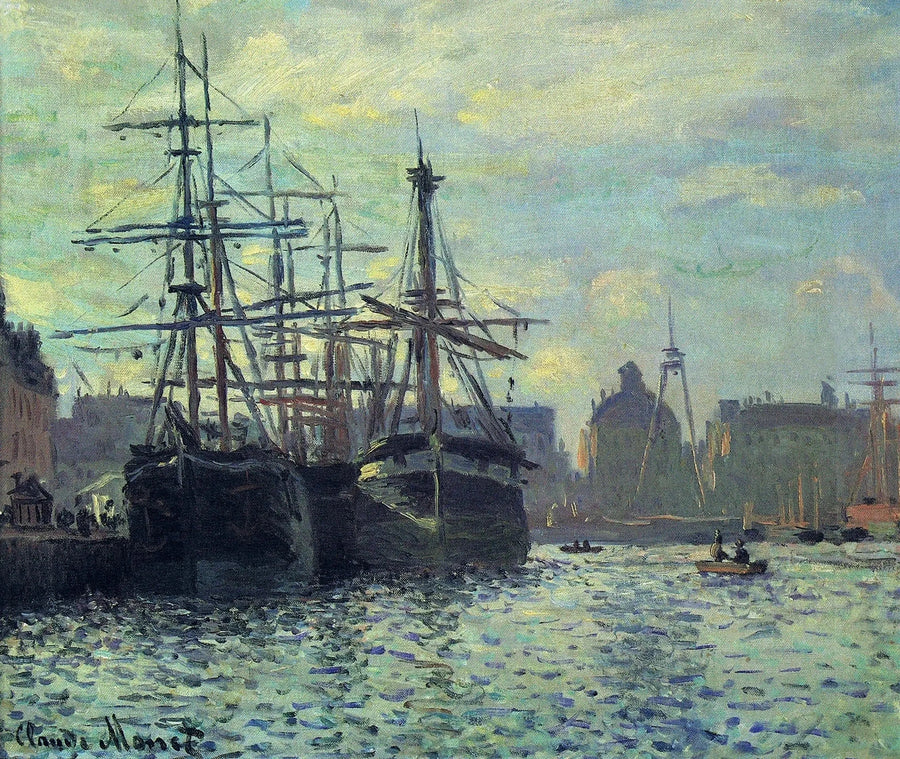 Handelsbassenget, Le Havre W294 - Claude Monet