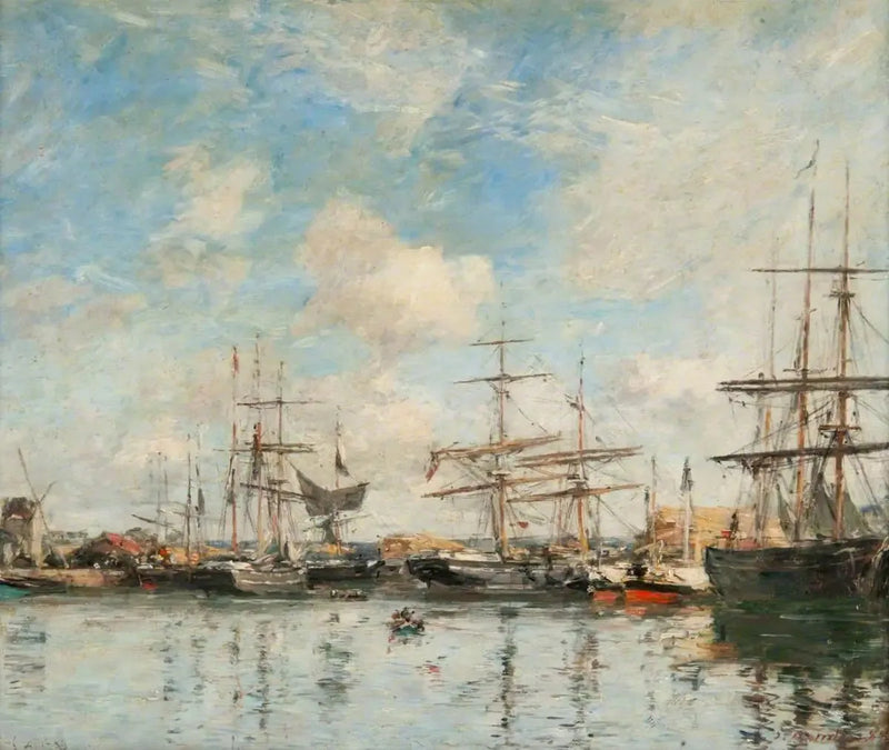 Basseng i havnen i Gravelines - Eugène Boudin