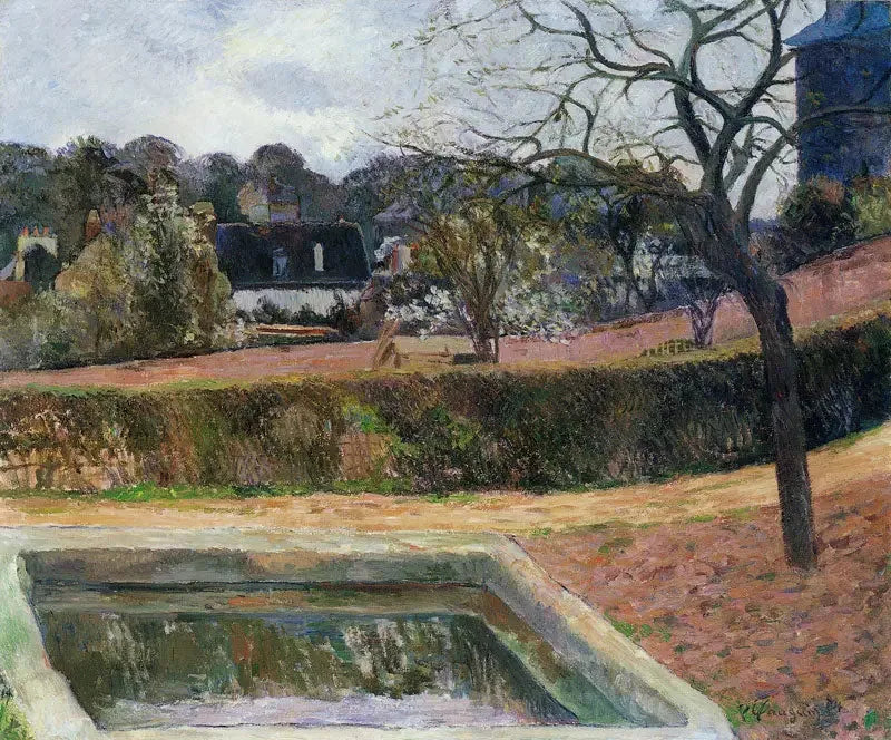 Bassenget, eller Det firkantede bassenget - Paul Gauguin