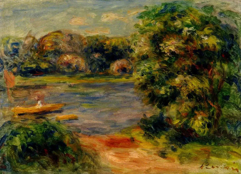Båten på innsjøen - Pierre-Auguste Renoir