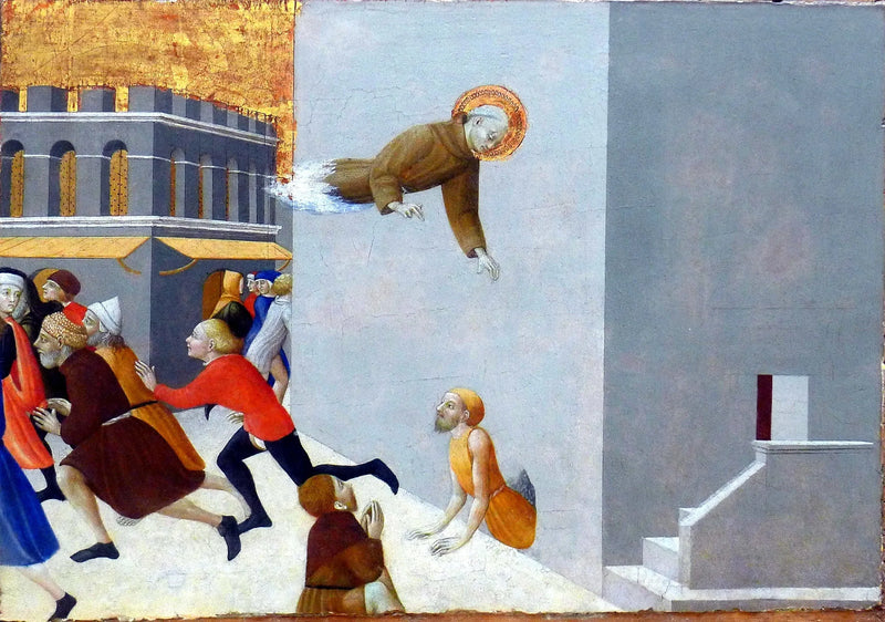 Den salige Ranieri frigjør de fattige fra et fengsel i Firenze - Stefano di Giovanni (Sassetta)