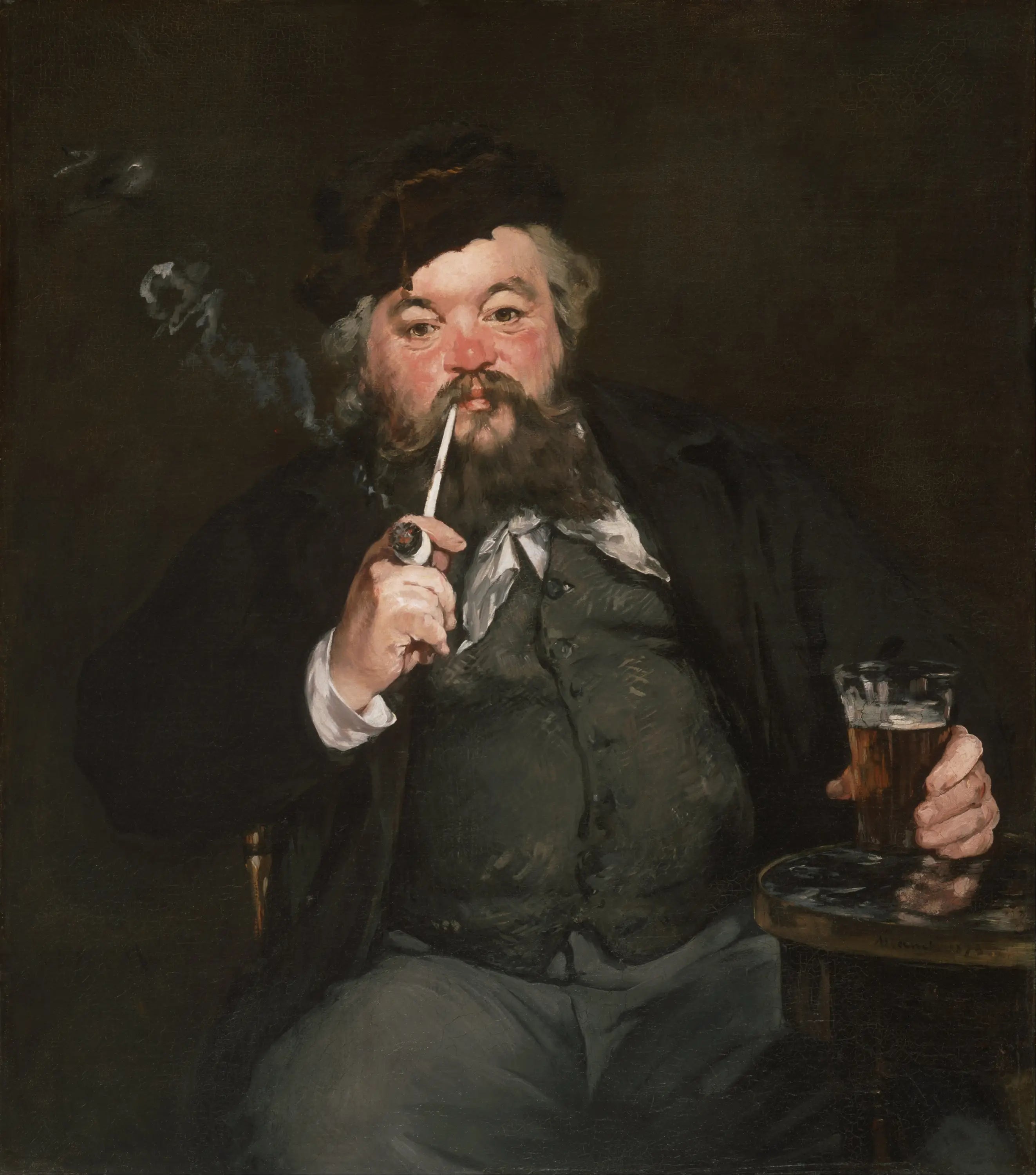 Le Bon Bock - Édouard Manet image 1 tableau peint à l’huile sur toile