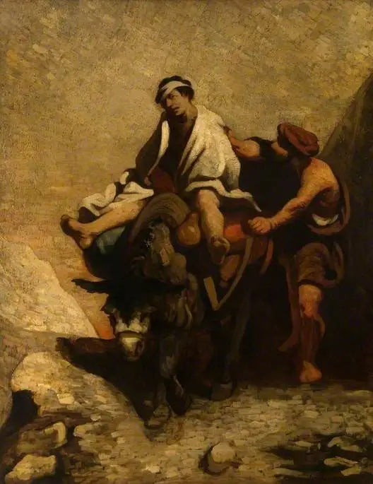 Den gode samaritan - Honoré Daumier