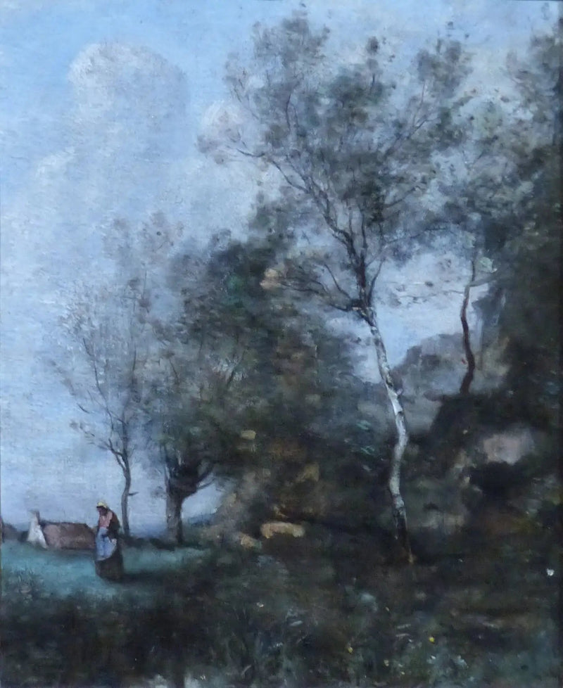 Bjørketrær - Jean-Baptiste Camille Corot