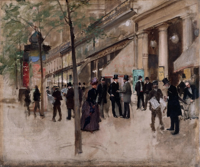 Boulevard Montmartre, foran Variétés-teatret, på ettermiddagen - Jean Béroud

Source:
Le boulevard Montmartre, devant le théâtre des Variétés, l'après-midi - Jean Béraud