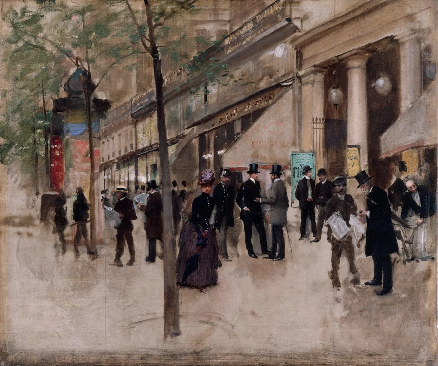 Boulevard Montmartre, foran Variétés-teatret, på ettermiddagen - Jean Béroud

Source:
Le boulevard Montmartre, devant le théâtre des Variétés, l'après-midi - Jean Béraud