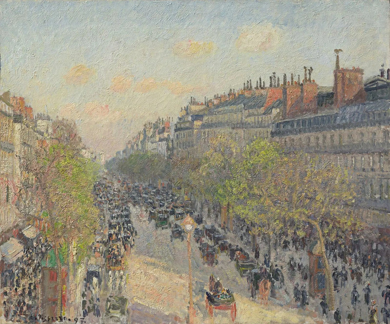 Boulevard Montmartre, slutten av dagen - Camille Pissarro