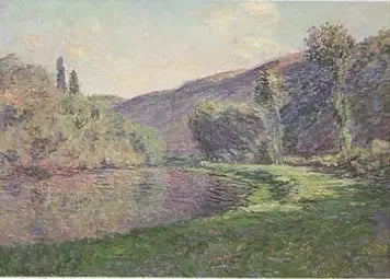 Le Bras de Jeufosse, effekt av sen ettermiddag - Claude Monet