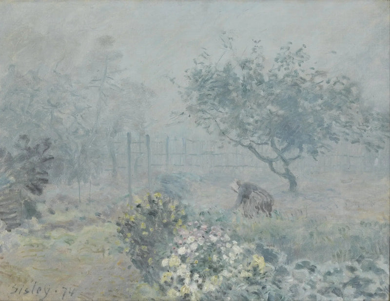 Tåken, Naboer - Alfred Sisley