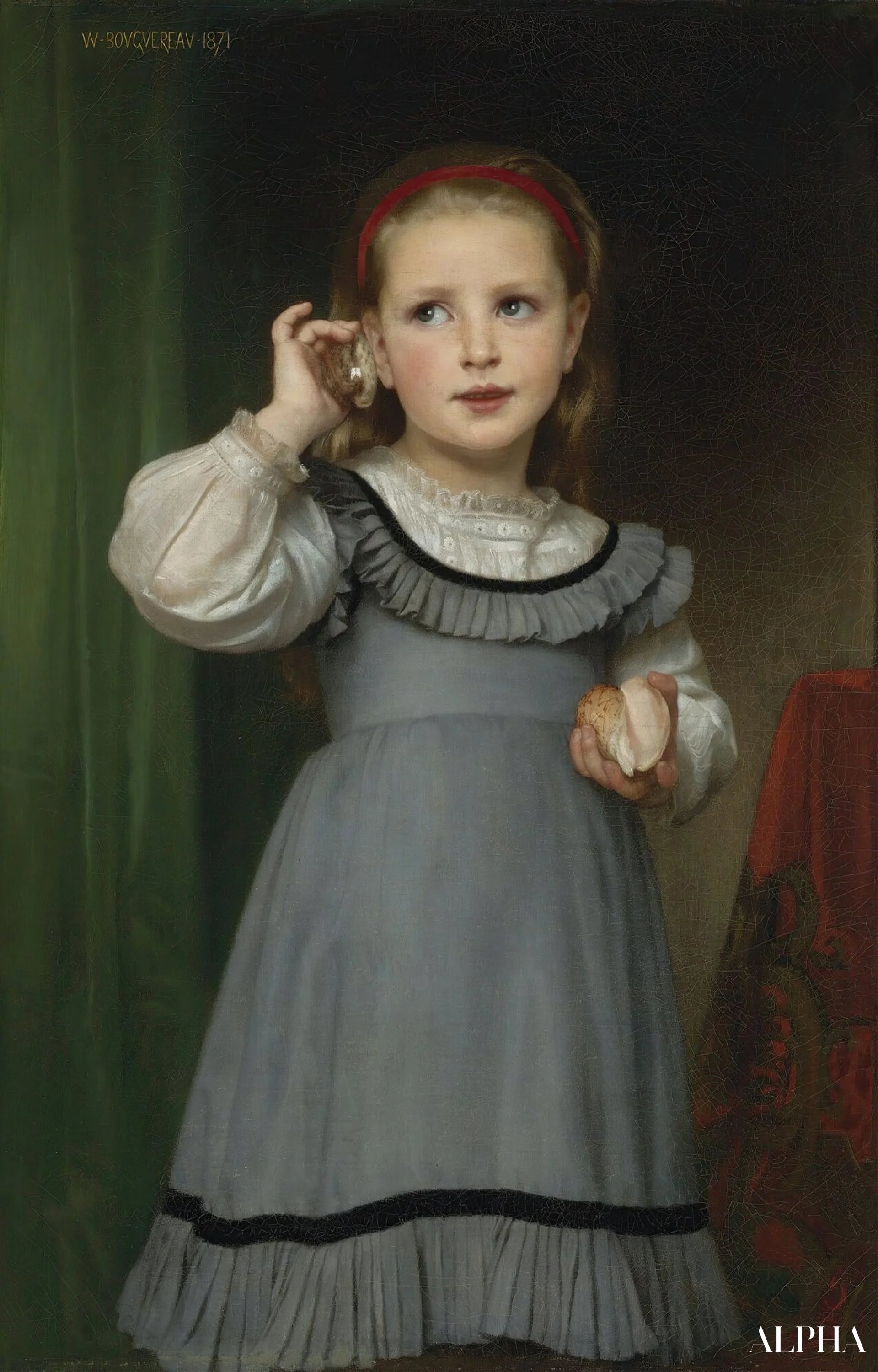 Lyden av havet - William-Adolphe Bouguereau Reproduksjoner av malerier i oljemaling
