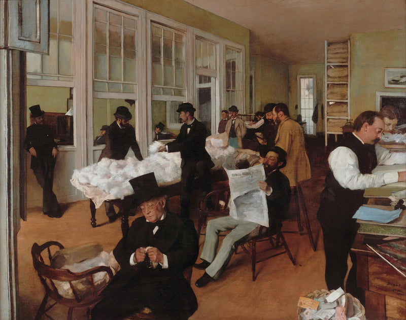 Kottontjenesten i New Orleans - Edgar Degas