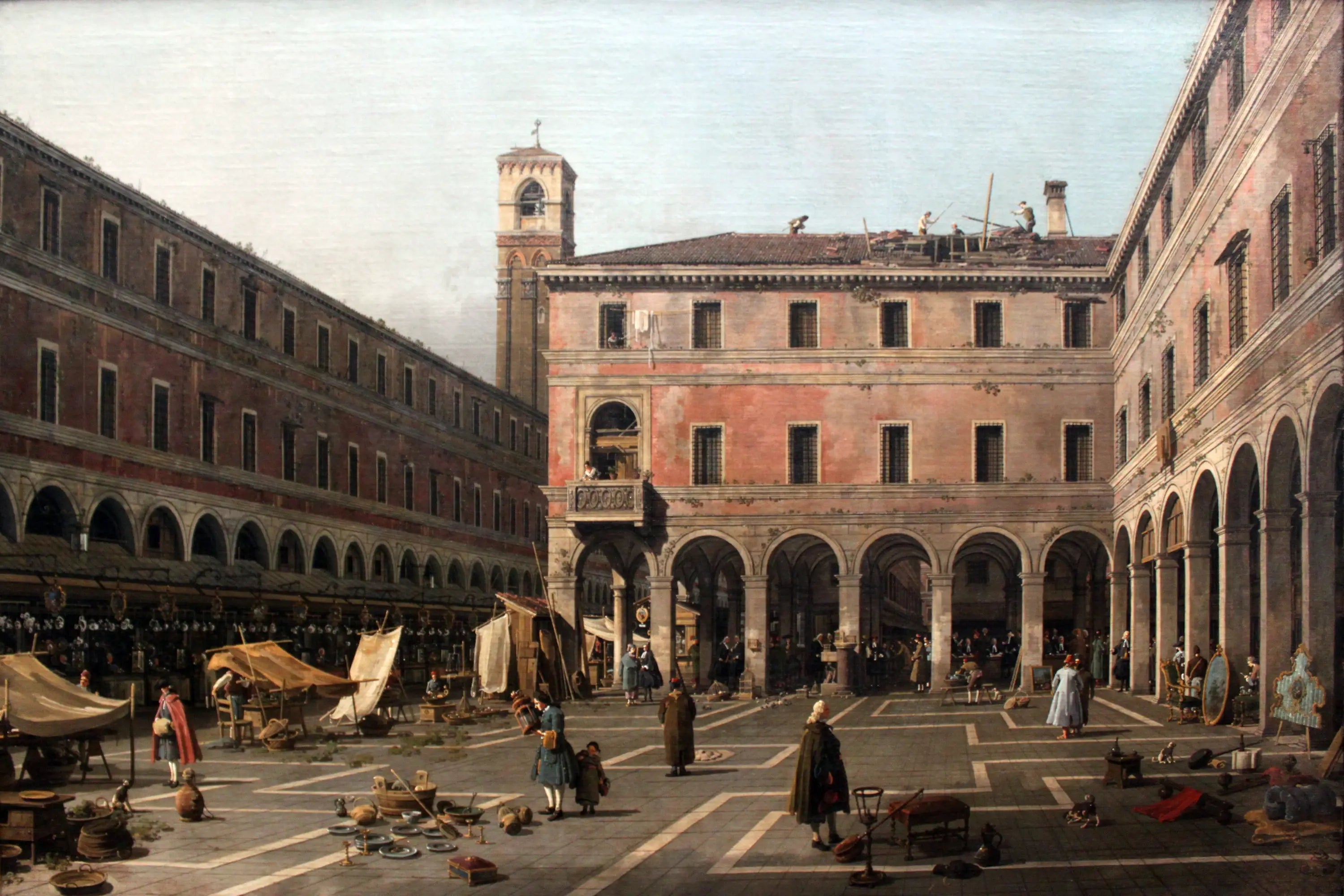 Le Campo du Rialto - Canaletto - Alpha Reproduction