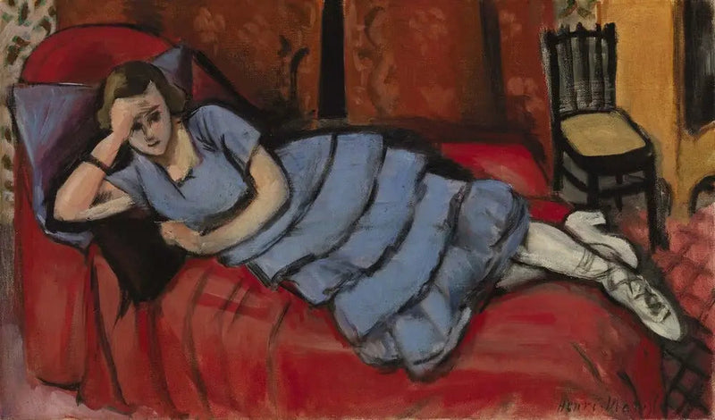 Den røde sofaen (Den røde sofaen) - Henri Matisse