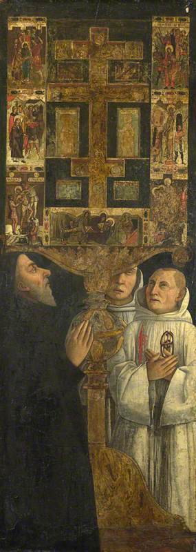 Kardinal Bessarion med Bessarion-relikvaret - Gentile Bellini