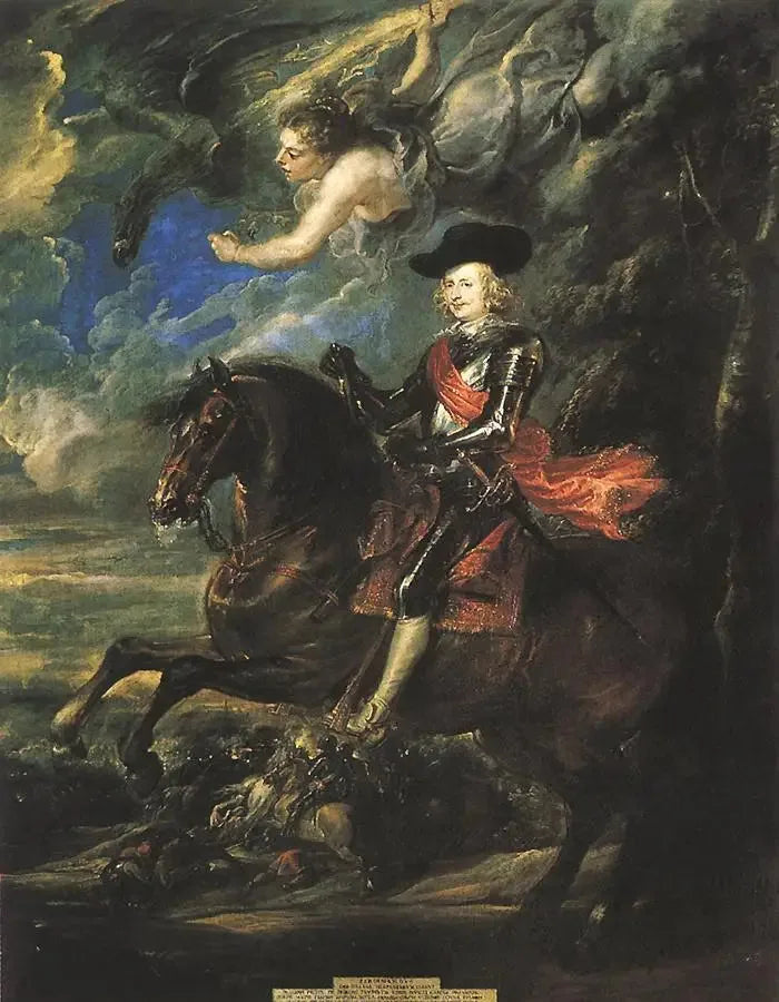 Kardinal-infant Don Fernando d'Autriche, ved slaget ved Nördlingen - Peter Paul Rubens