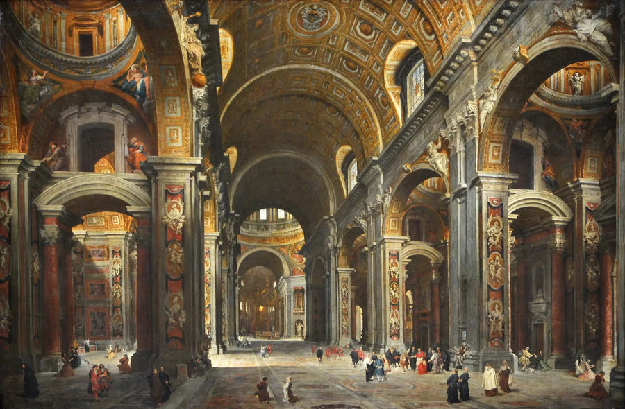 Cardinal Melchior de Polignac besøker Saint-Pierre i Roma - Giovanni Paolo Panini

Source:
Le cardinal Melchior de Polignac visitant Saint-Pierre de Rome - Giovanni Paolo Panini