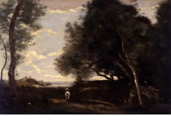 Le cavalier à l’orée du bois - Jean-Baptiste Camille Corot - Alpha Reproduction