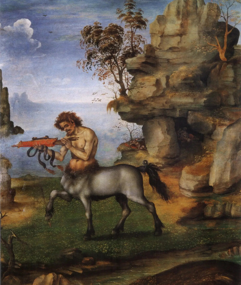 Den sårede Kentauren (bakside: Venus' fødsel?) - Filippino Lippi