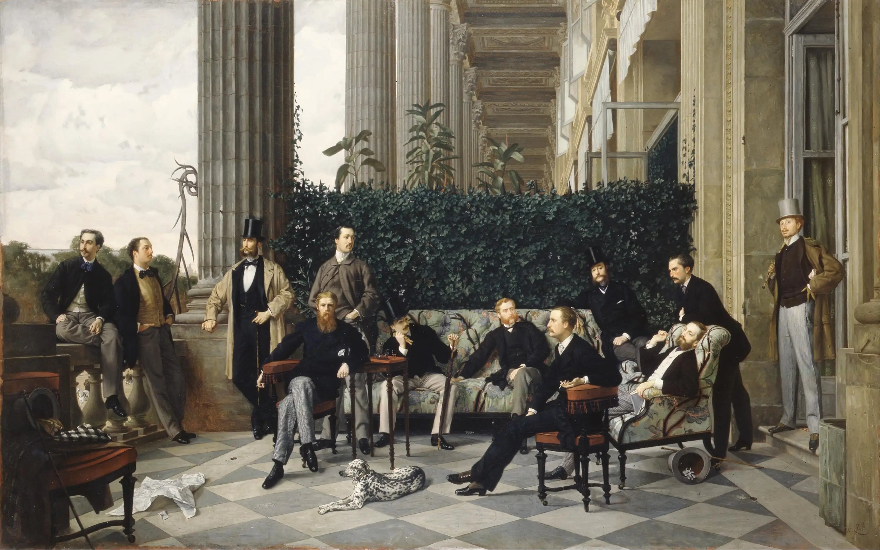 Le Cercle de la rue Royale - James Tissot image 1 copie peinte à la main à l’huile
