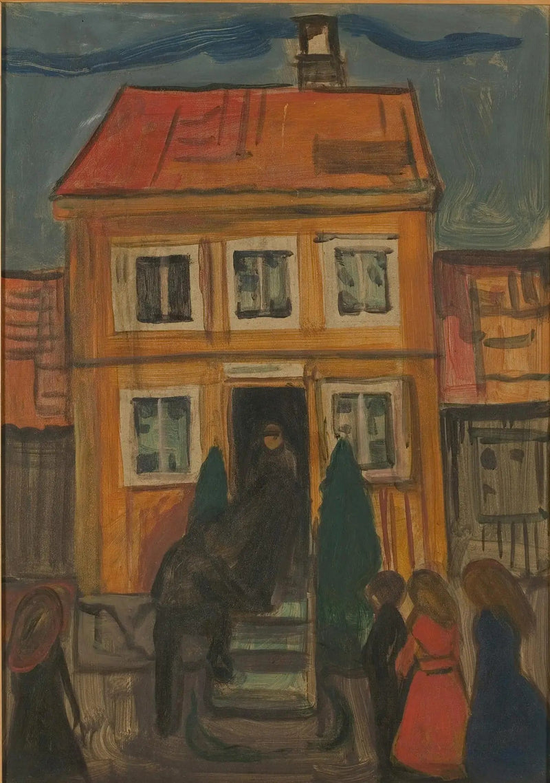 Kisten blir fraktet - Edvard Munch