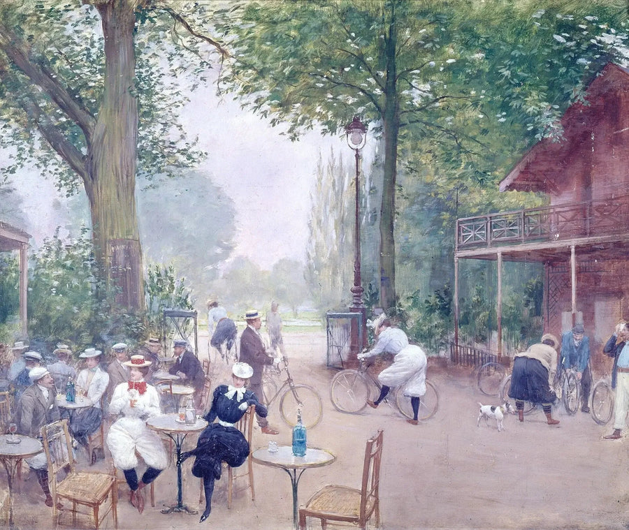 Chaletet av sykkel ved Bois de Boulogne - Jean Béraud

Source:
Le Chalet du cycle au bois de Boulogne - Jean Béraud