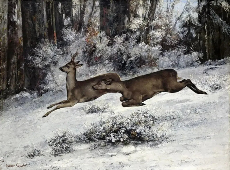Le Change, jaktepisode i Franche-Comté - Gustave Courbet