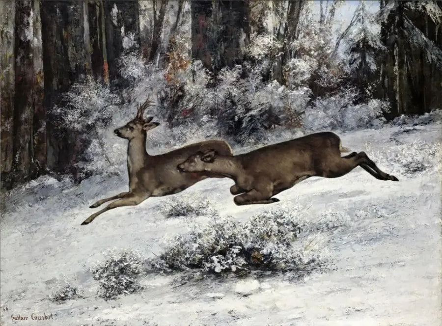 Le Change, jaktepisode i Franche-Comté - Gustave Courbet