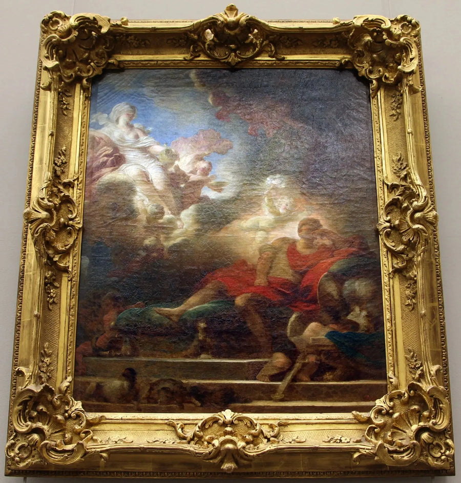 Kjærlighetssangen til krigeren - Jean-Honoré Fragonard