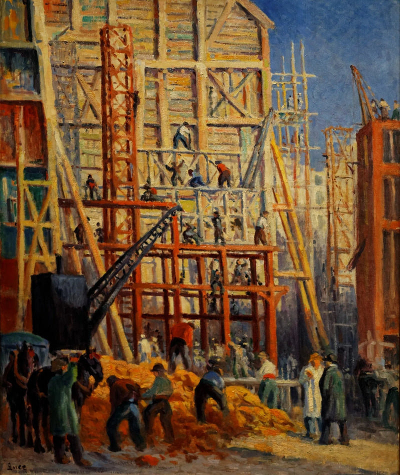 Byggeplassen - Maximilien Luce