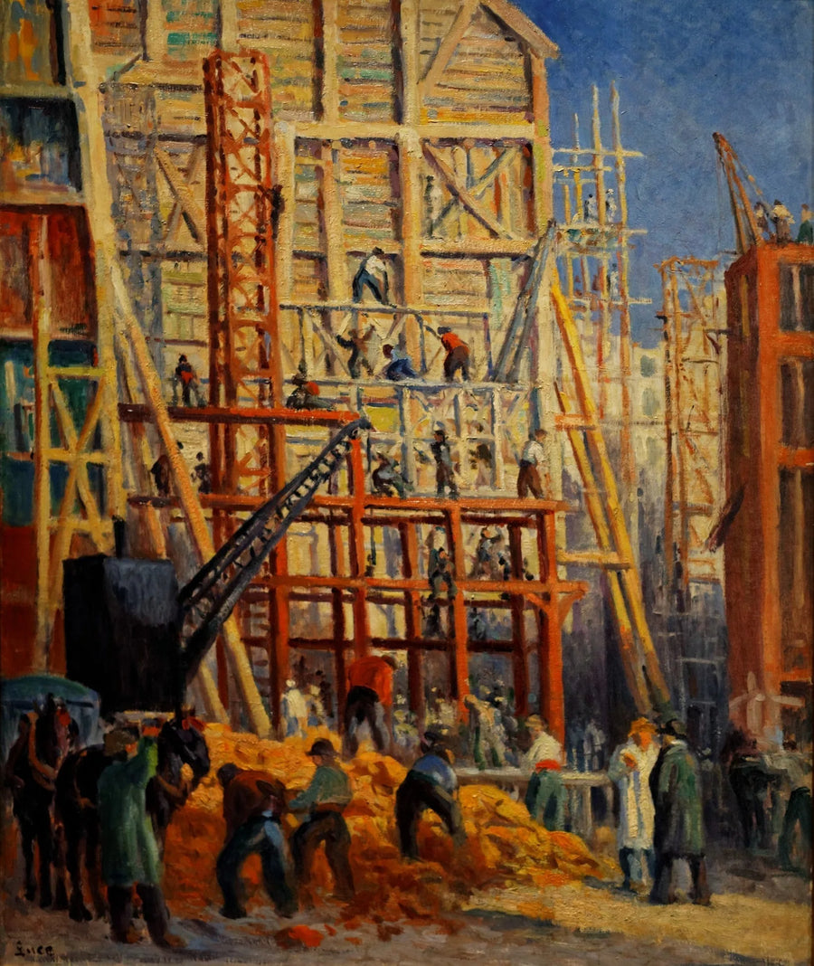 Byggeplassen - Maximilien Luce