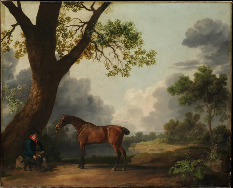 Jaktmannen til den tredje hertugen av Dorset med en hestepasser og en hund - George Stubbs

Source:
Le chasseur du troisième duc de Dorset avec un palefrenier et un chien - George Stubbs