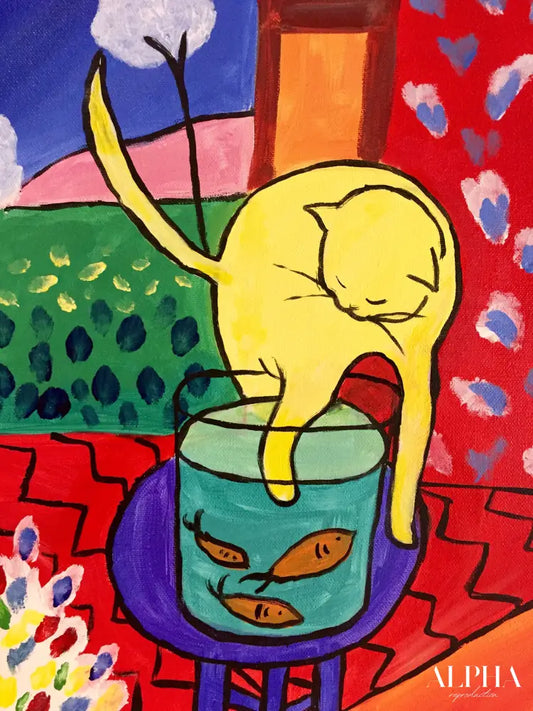 Le Chat aux Poissons Rouge - Matisse - Reproductions de tableaux et peintures haut de gamme