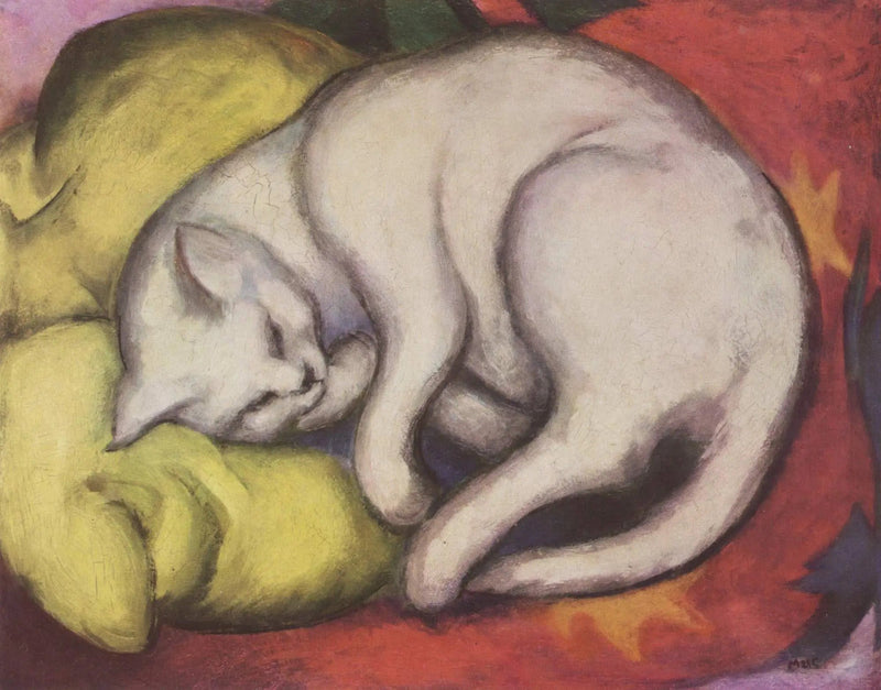 Den hvite katten - Franz Marc