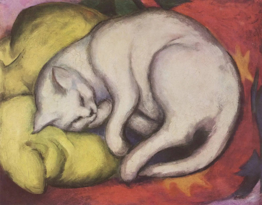 Den hvite katten - Franz Marc