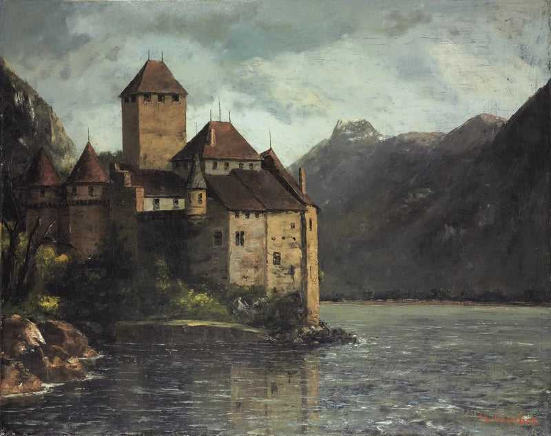 Slottet Chillon - Gustave Courbet