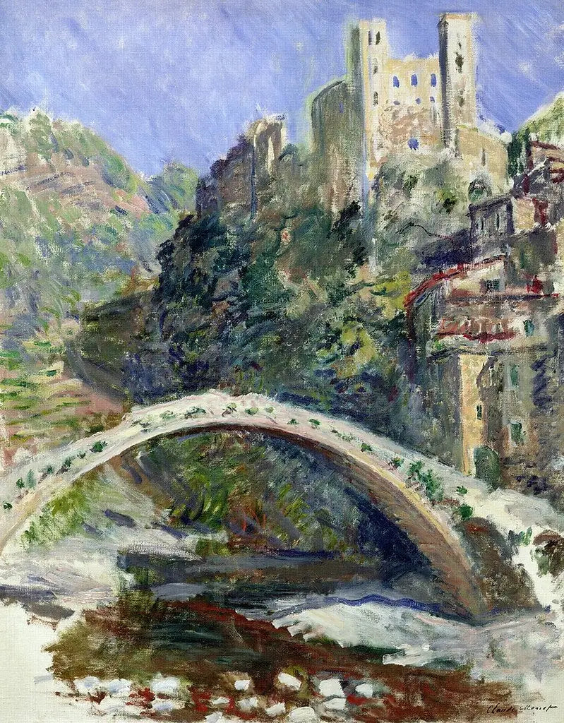 Slottet i Dolceacqua - Claude Monet