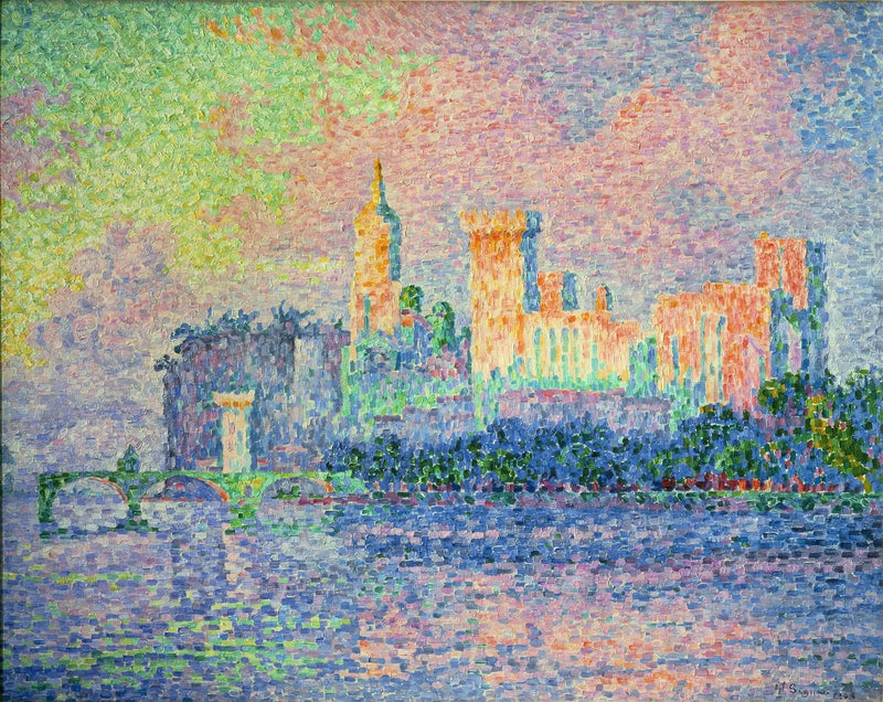 Pavehuset i Avignon - Paul Signac