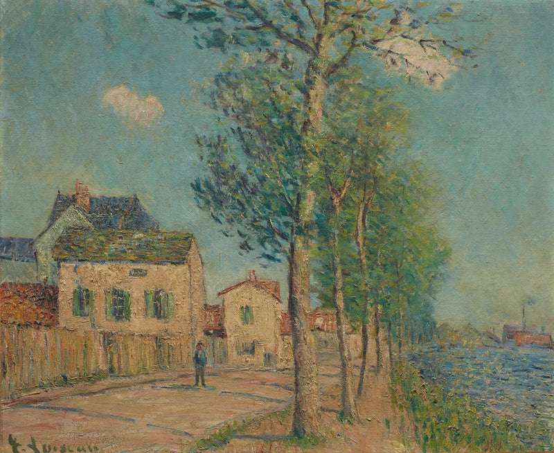 Veien ved elvebredden - Gustave Loiseau