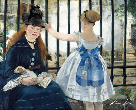 Le Chemin de fer - Edouard Manet - Reproductions de tableaux et peintures haut de gamme