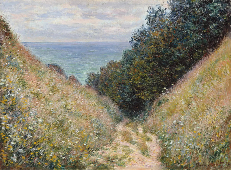 Veien til La Cavée, Pourville - Claude Monet