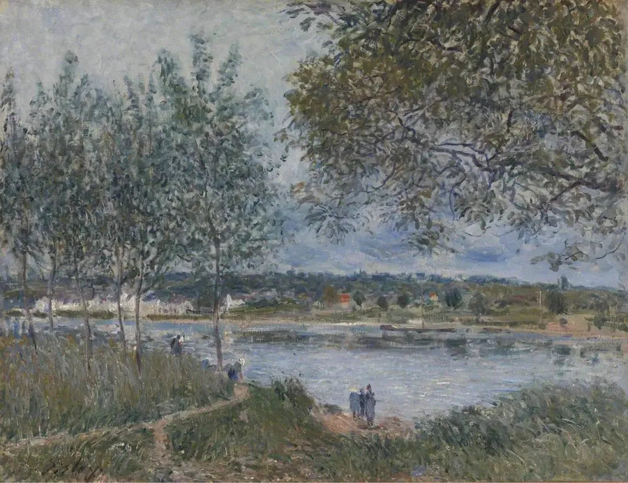 Den gamle fergeveien i By - Alfred Sisley