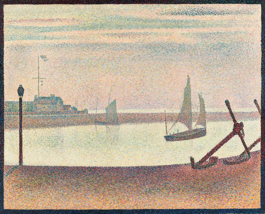 Kanalen i Gravelines, en kveld - Georges Seurat