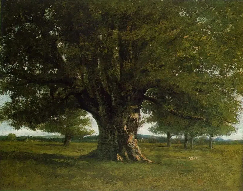 Eiketreet i Flagey - Gustave Courbet